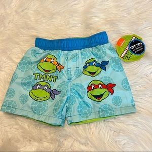 NEW Infant Baby Teenage Mutant Ninja Turtles Swim Trunks 6/9 months Summer